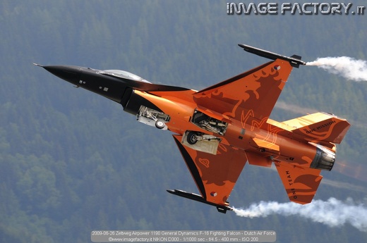 2009-06-26 Zeltweg Airpower 1190 General Dynamics F-16 Fighting Falcon - Dutch Air Force